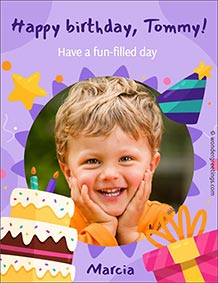 Printable card. A fun-filled day