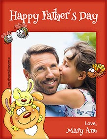 Printable card. Happy Fathers Day