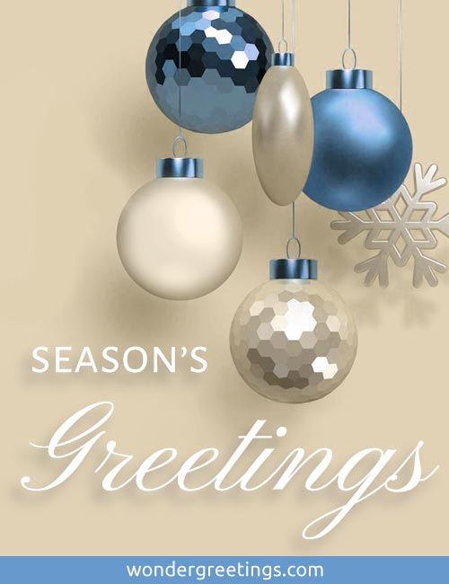 Seasons greetings