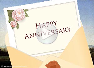 Anniversary ecard. Happy Anniversary