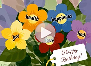 Imagen de Birthday para compartir gratis. A bouquet of good wishes