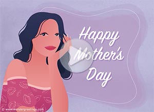 Mother's Day ecard. A mother's love