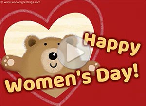 Women's Day ecard. Sending you a huge hug!	