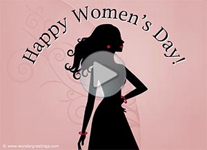 Women's Day ecard. You can achieve all your goals