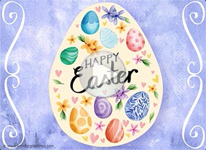 Imagen de Easter para compartir gratis. Peace, hope and joy	