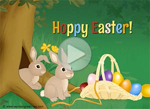 Imagen de Easter para compartir gratis. Hoppy Easter!