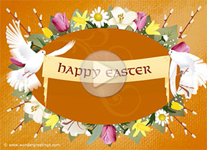 Easter ecard. Happy Easter