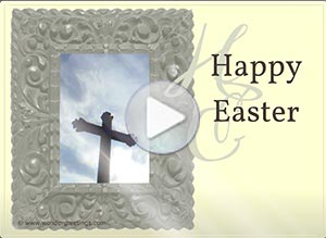 Easter ecard. Peace be with you	