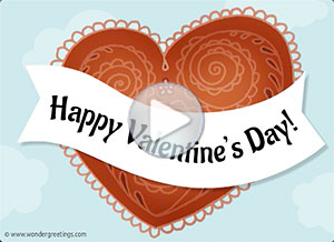 Valentine's Day ecard. Friends and loves