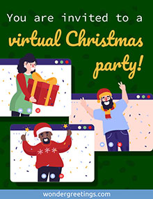 You are invited to a virtual Christmas party