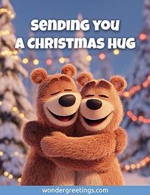 Sending you a Christmas hug