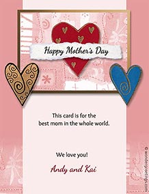 Printable card. For the best mom ever