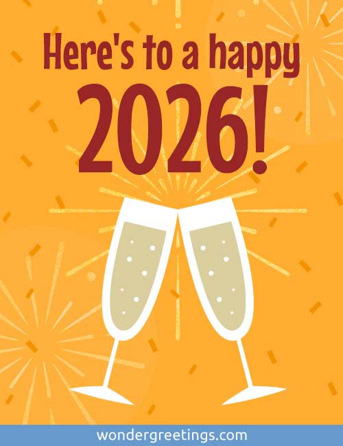 Here's to a happy 2026!