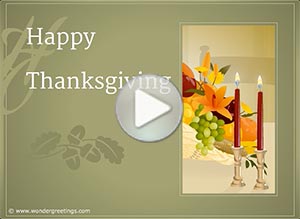 Thanksgiving ecard. The gifts of life