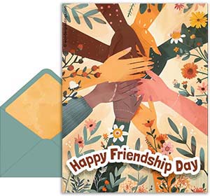 Friendship's day free 3D card. You are part of my life