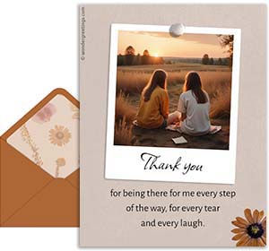 Friendship's day free 3D card. The blessing of your friendship