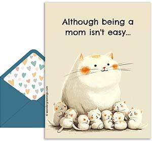 Mother's day free 3D card. Little rewards