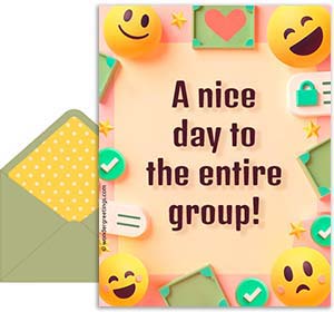 Thankyou free 3D card. For the entire group