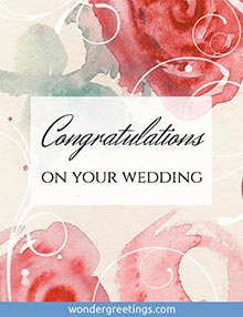 Congratulations on your wedding
